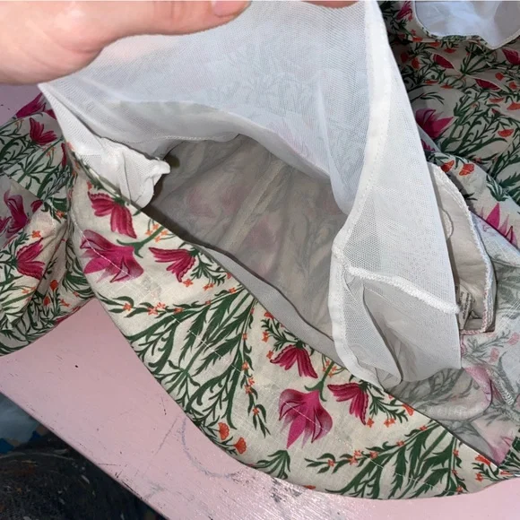 Espescia x Anthropologie off-shoulder floral-printed romper Pleated Front Spring - Picture 14 of 16